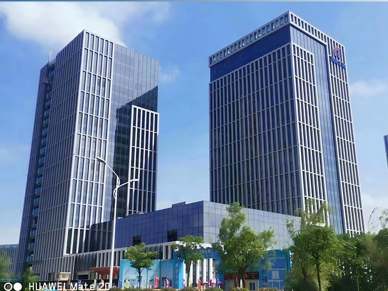 Nantong Second Construction General Commercial Office Building and Underground Garage Project Exterior Curtain Wall Construction Engineering. jpg