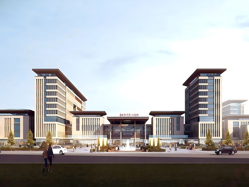 Professional subcontracting project for the conference center and other individual curtain wall engineering of the second section of the construction project of Urumqi Eighth People's Hospital. jpg