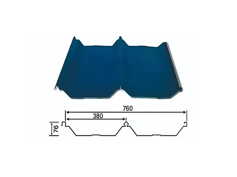Color steel plate YX76-380-760