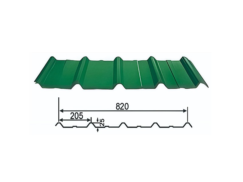Color steel plate YX25-205-820.jpg
